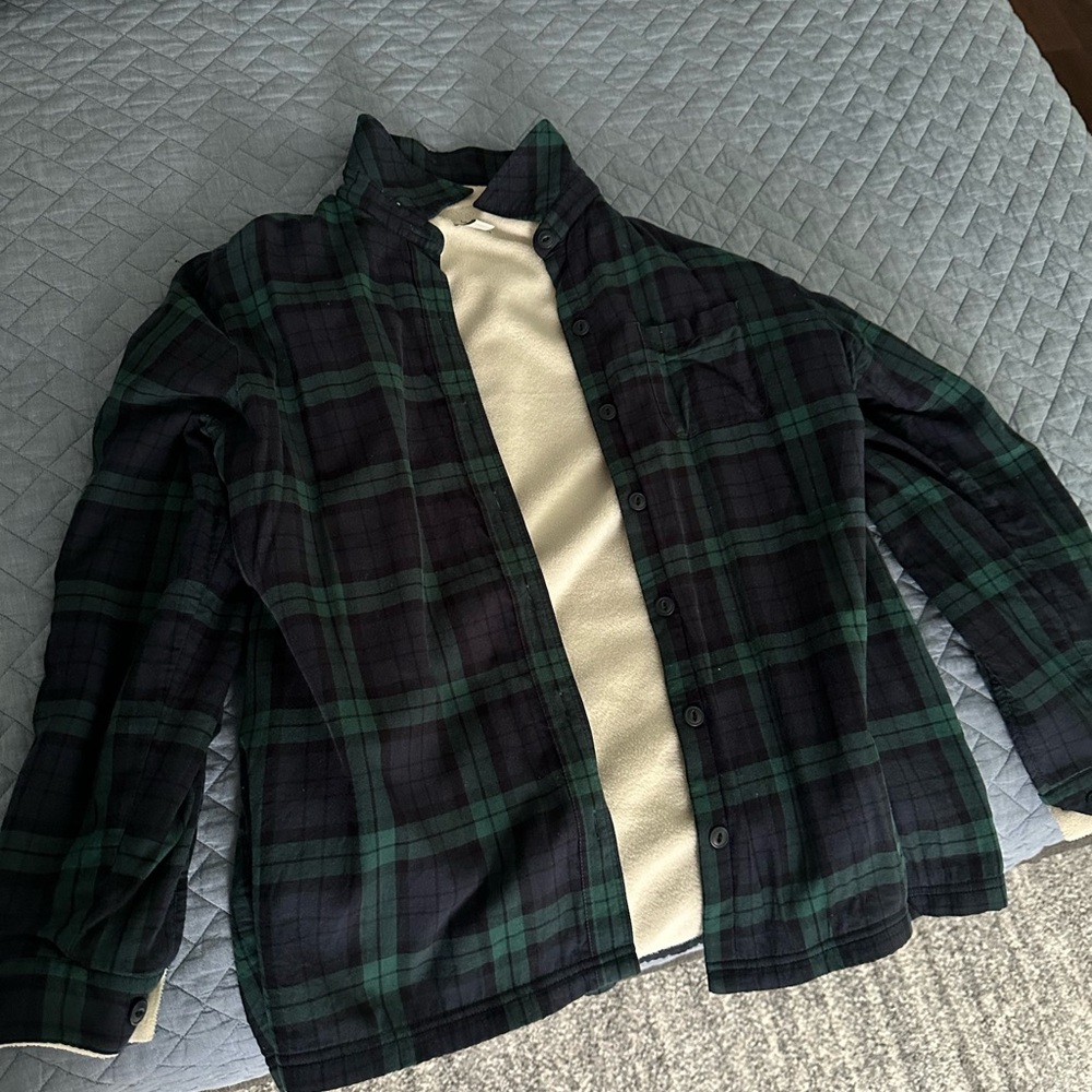 L.L. Bean Plaid Shirt in Dark Green and Black